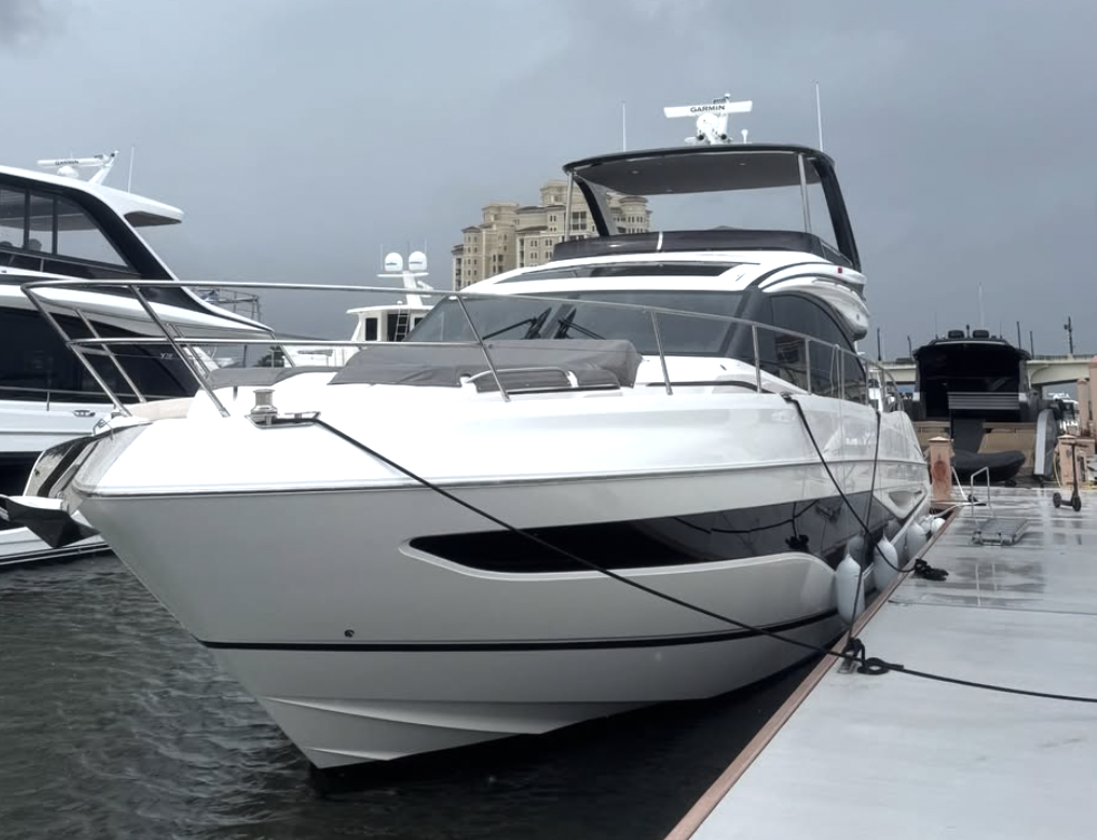 Luxury yacht at Palm Beach marina
